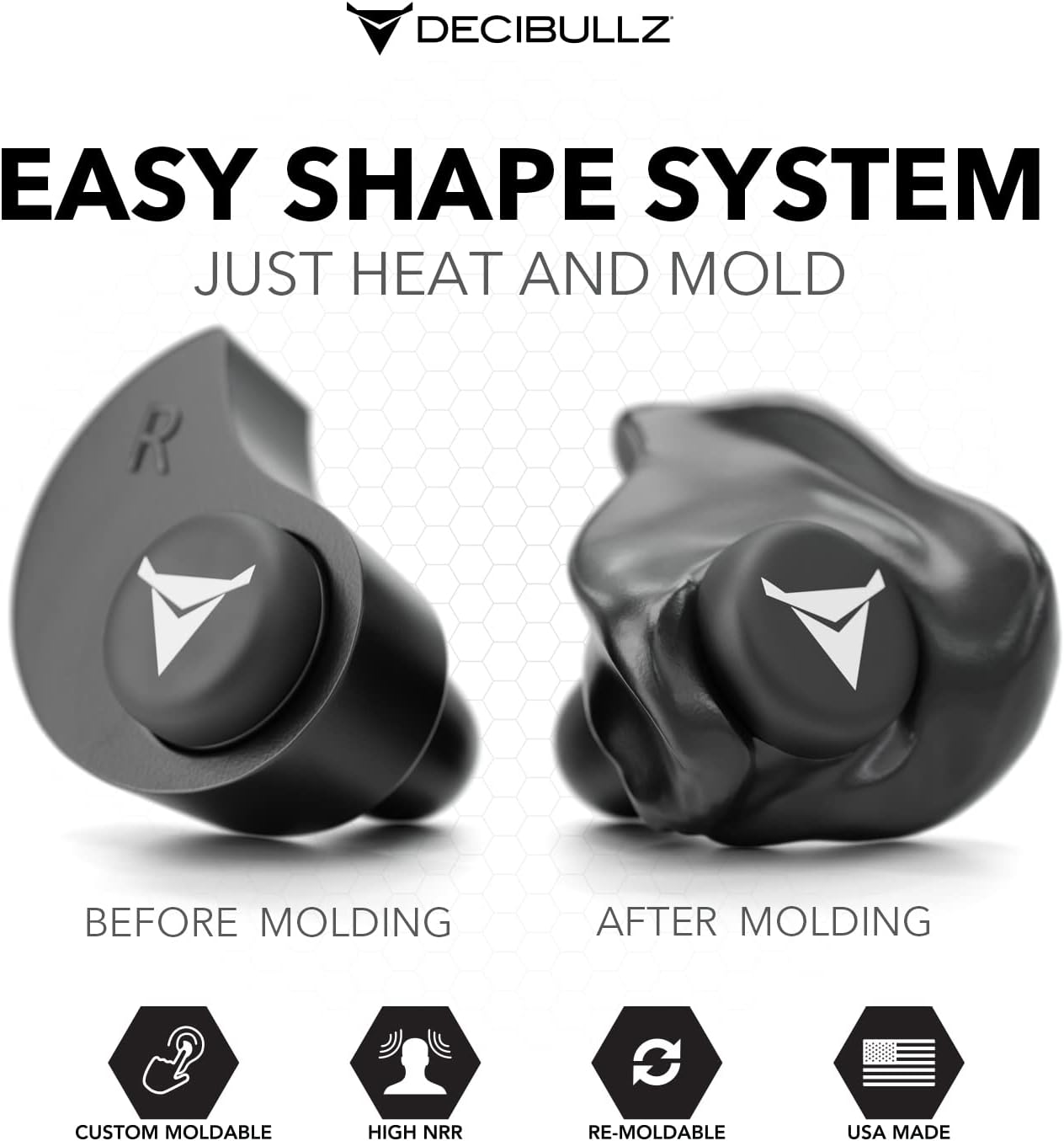 Decibullz Custom Molded Earplugs 31dB NRR - Image 2
