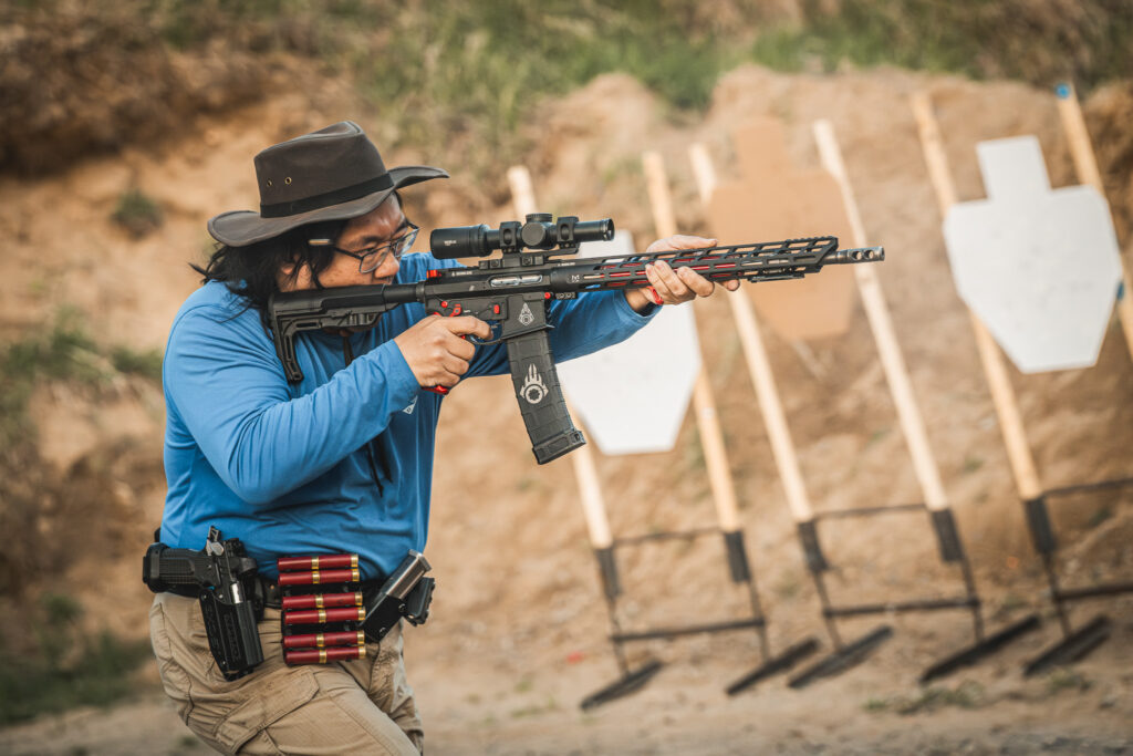 Best LPVO for 3-Gun, a Vortex low-power variable optic on a competition rifle