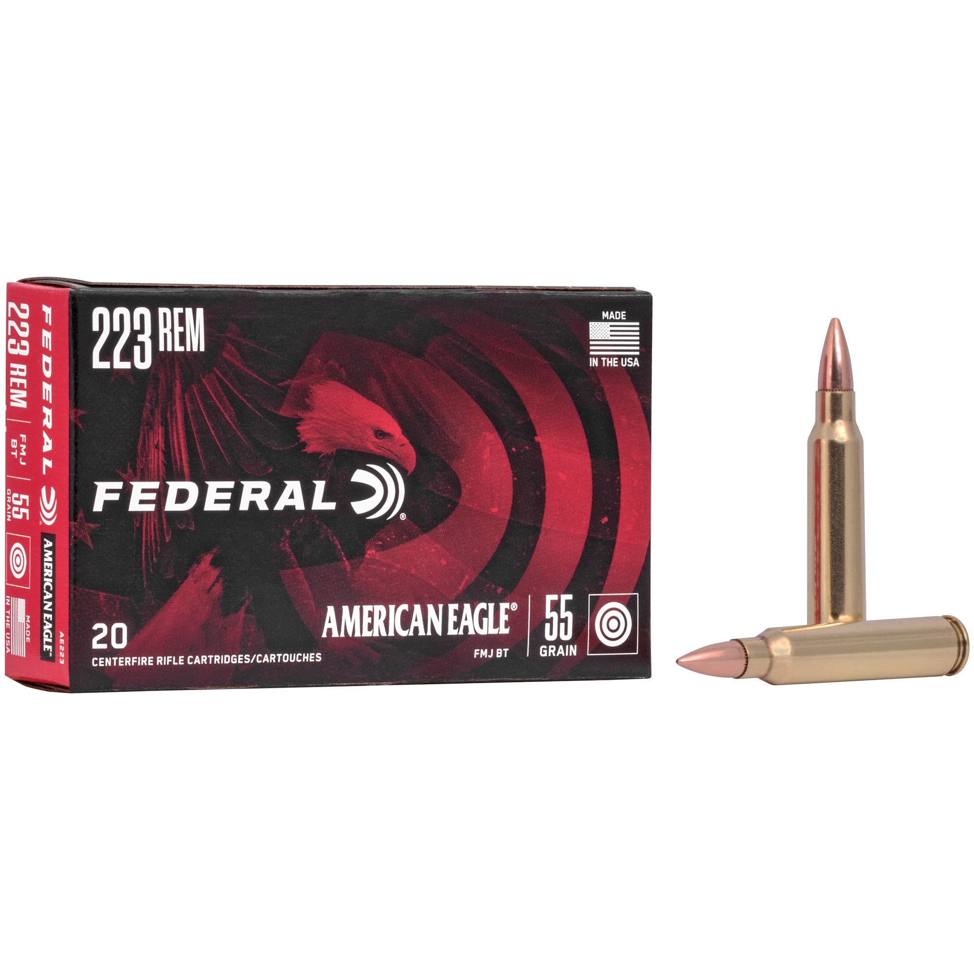 American Eagle 55gr 223 FMJ (20)