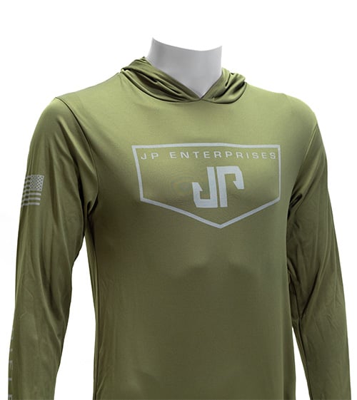 JP Hooded Sun Shirt, Olive Green, Large