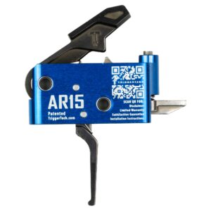 TriggerTech Diamond Single-Stage Flat AR-15 Trigger – Admiral Blue (AR0-SAB-14-NNF)