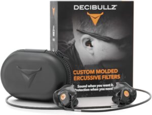 Decibullz Custom Molded Percussive Shooting Filter Earplugs