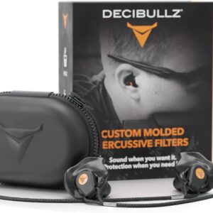 Decibullz Custom Molded Percussive Shooting Filter Earplugs