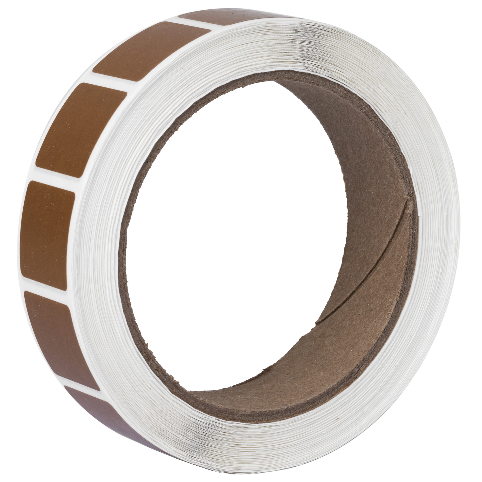 Action Target roll of 1000 brown 7/8 inch square target pasters for cardboard targets