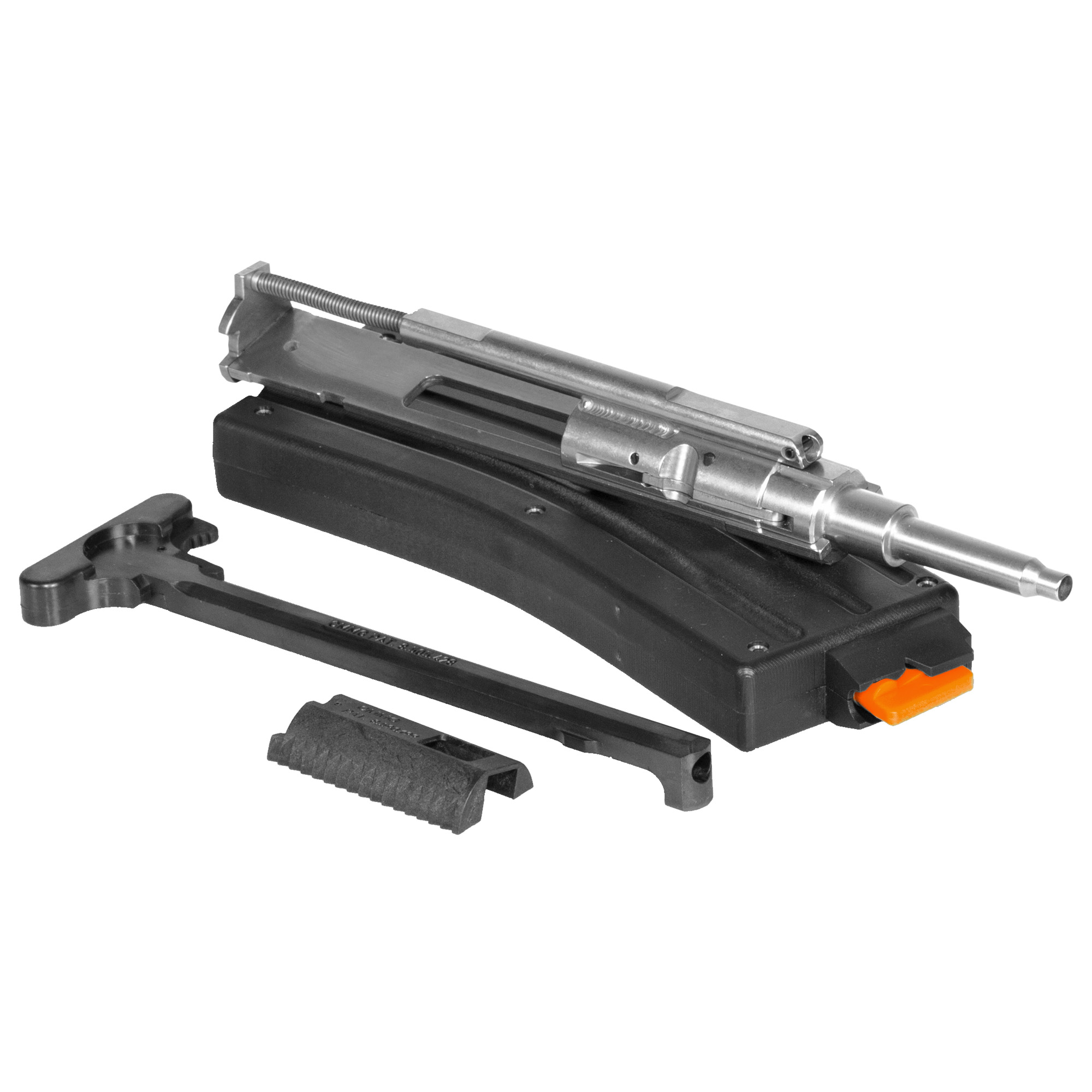 CMMG Echo 22LR AR-15 conversion kit with anti-jam charging handle, forward assist adapter, and 25-round magazine