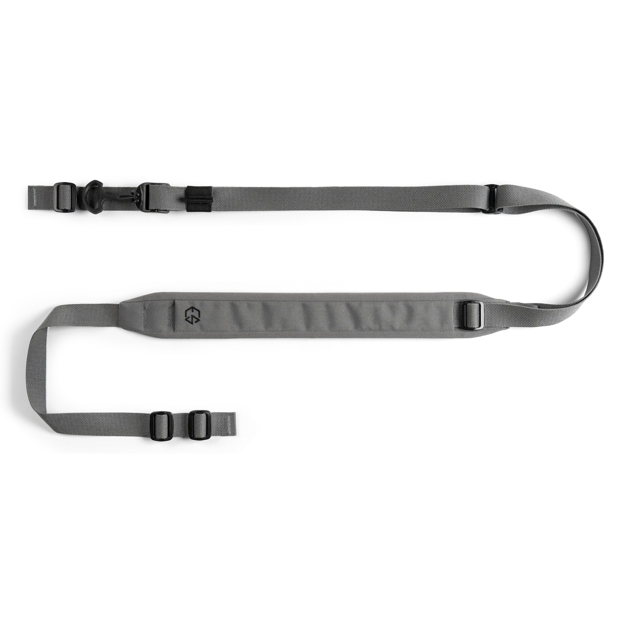 Edgar Sherman Design ESD Padded Sling in Wolf Gray, two-point padded rifle sling with quick-adjust pull tab