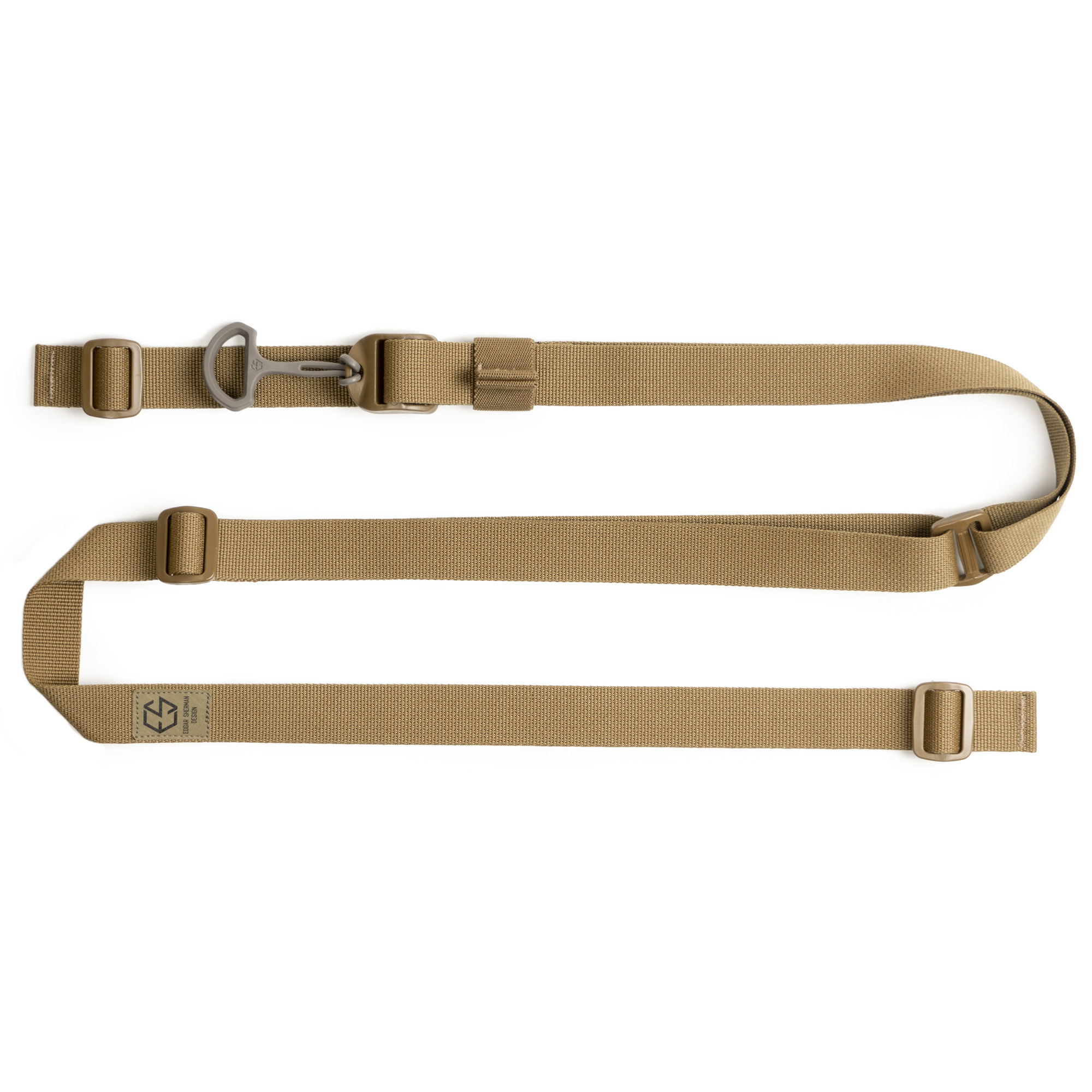 Edgar Sherman Design ESD Sling in Coyote Brown, 1 inch two-point quick-adjust rifle sling