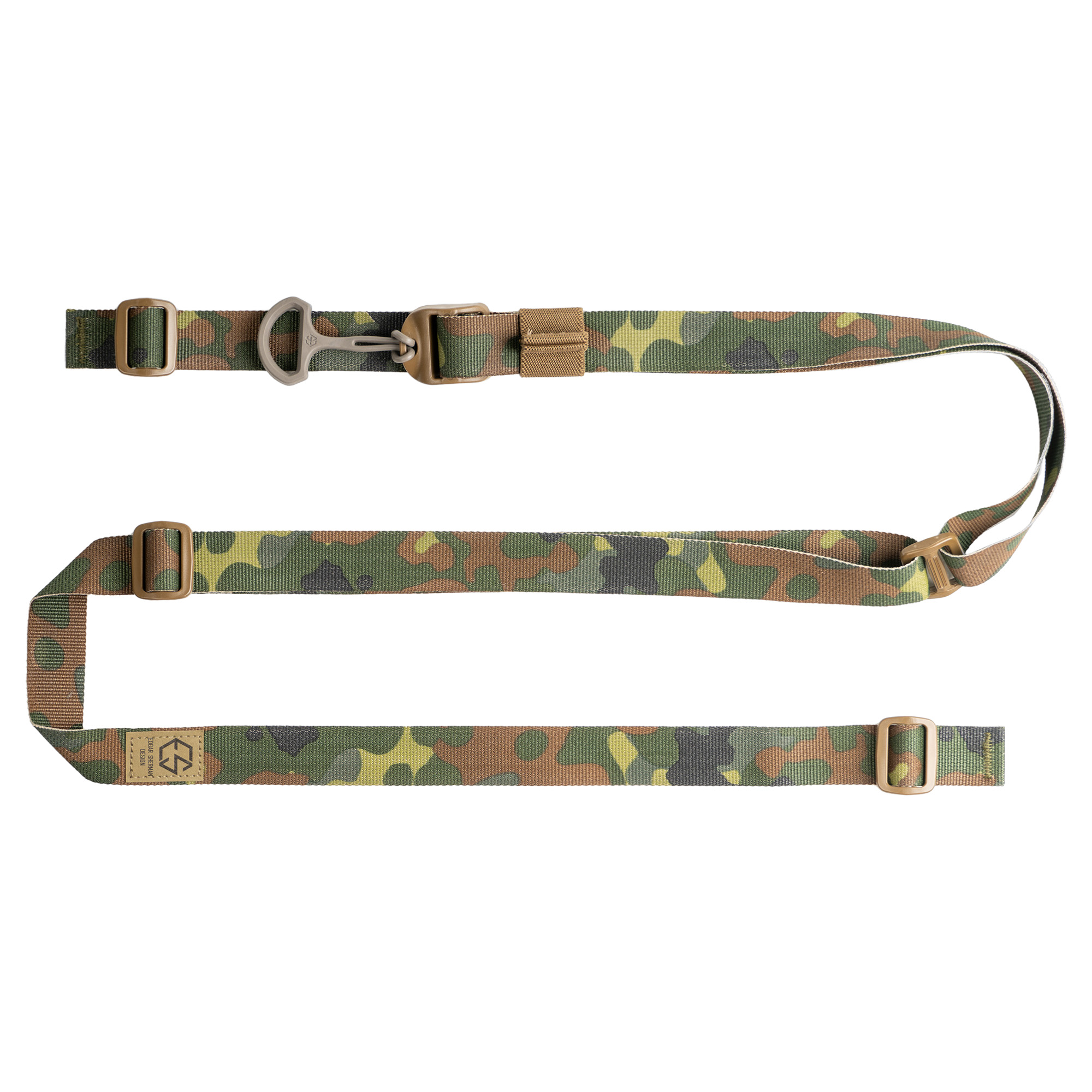 Edgar Sherman Design ESD Sling in Flecktarn, 1 inch two-point quick-adjust rifle sling