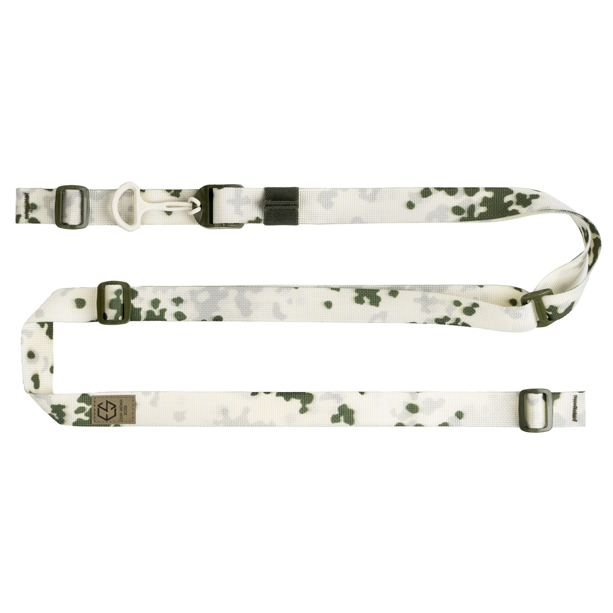 Edgar Sherman Design ESD Sling in Snow Camo, 1 inch two-point quick-adjust rifle sling