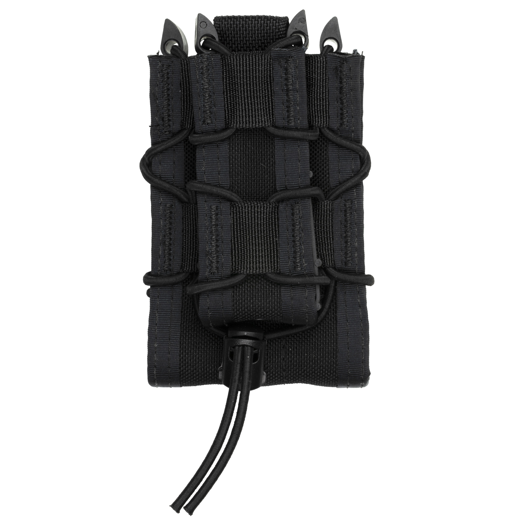 High Speed Gear Double Decker TACO rifle and pistol magazine pouch in black with MOLLE clips