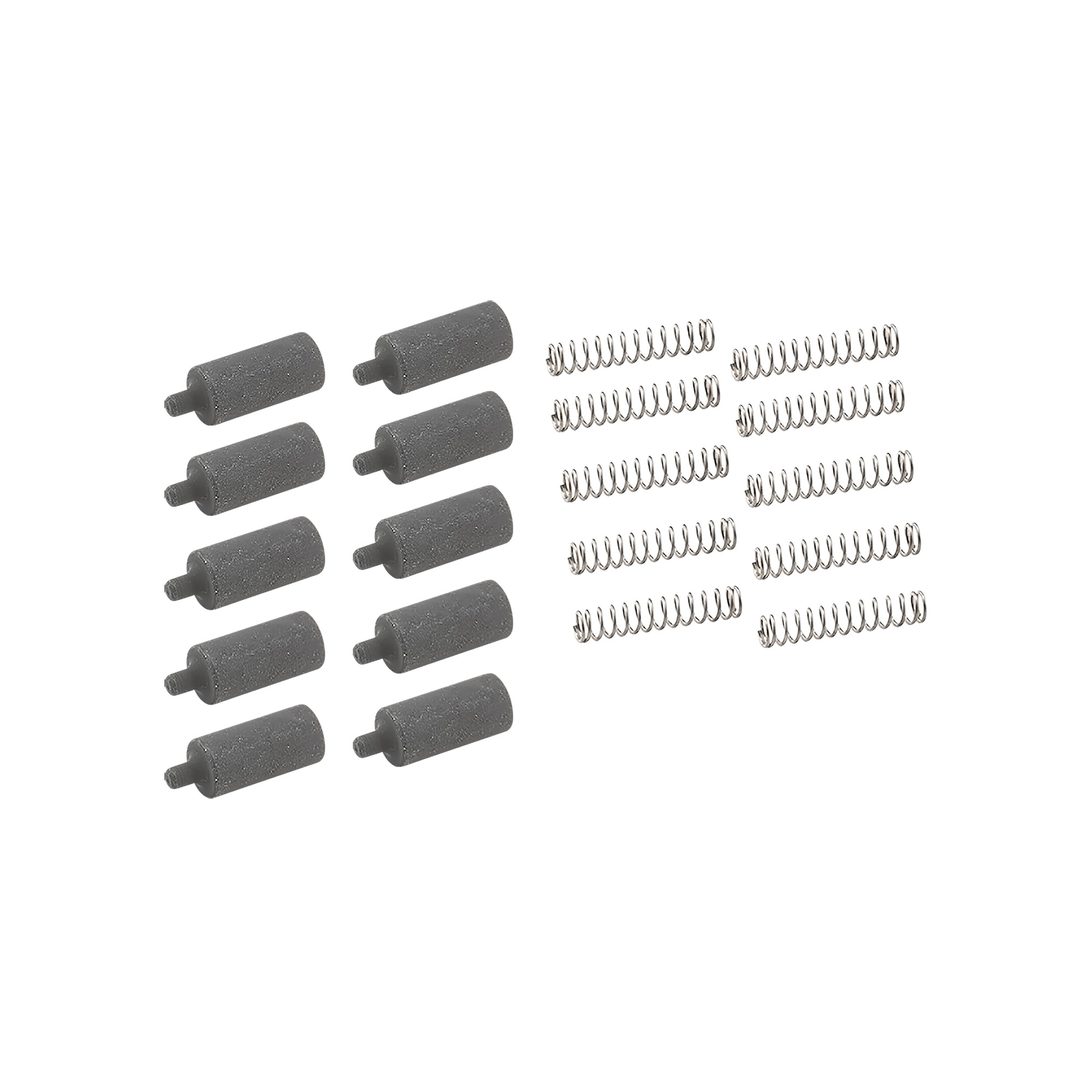 Luth-AR AR-15 buffer retainers with springs, 10 pack, manganese phosphate steel
