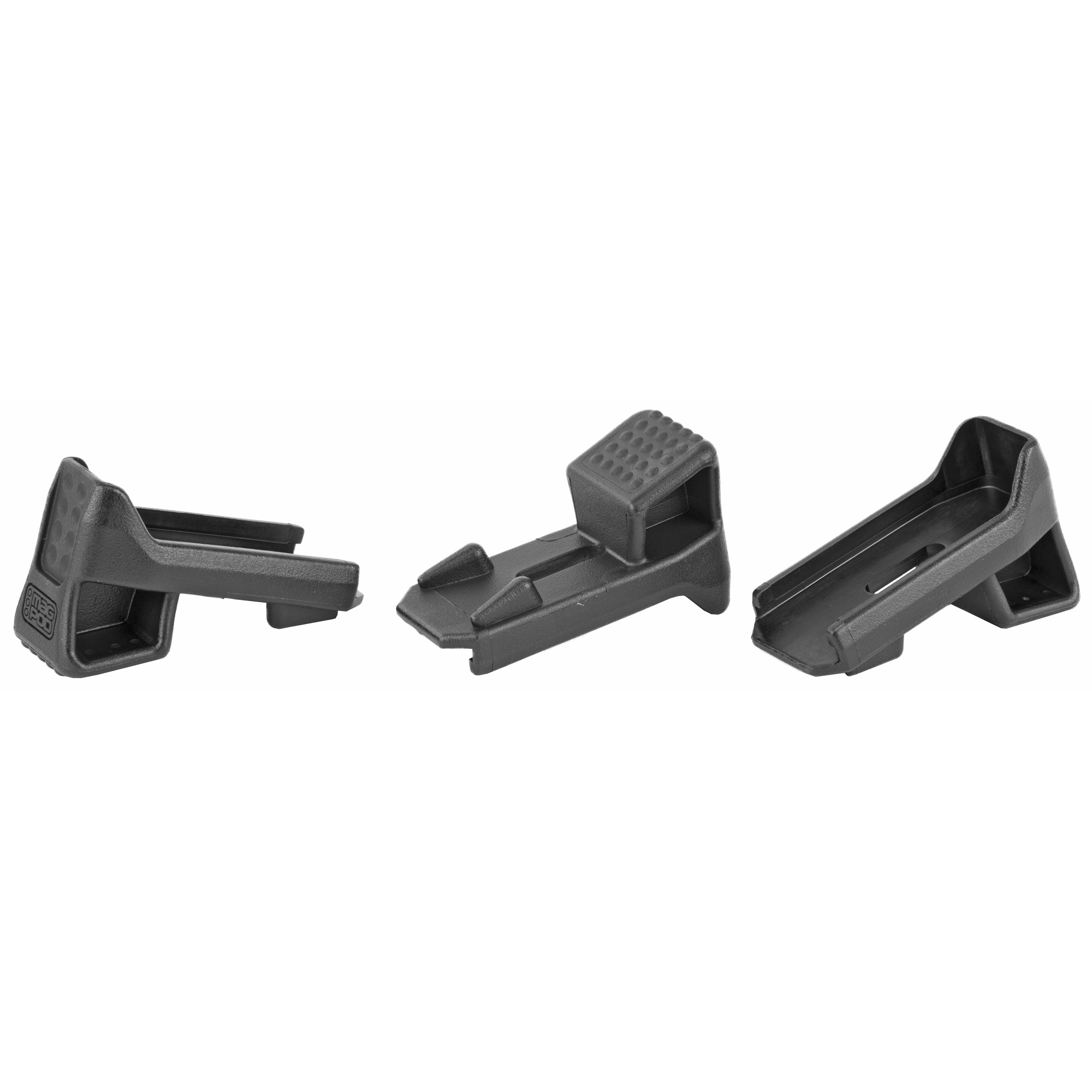 Magpod monopod base plates for Gen M2 PMAG magazines, black, three pack