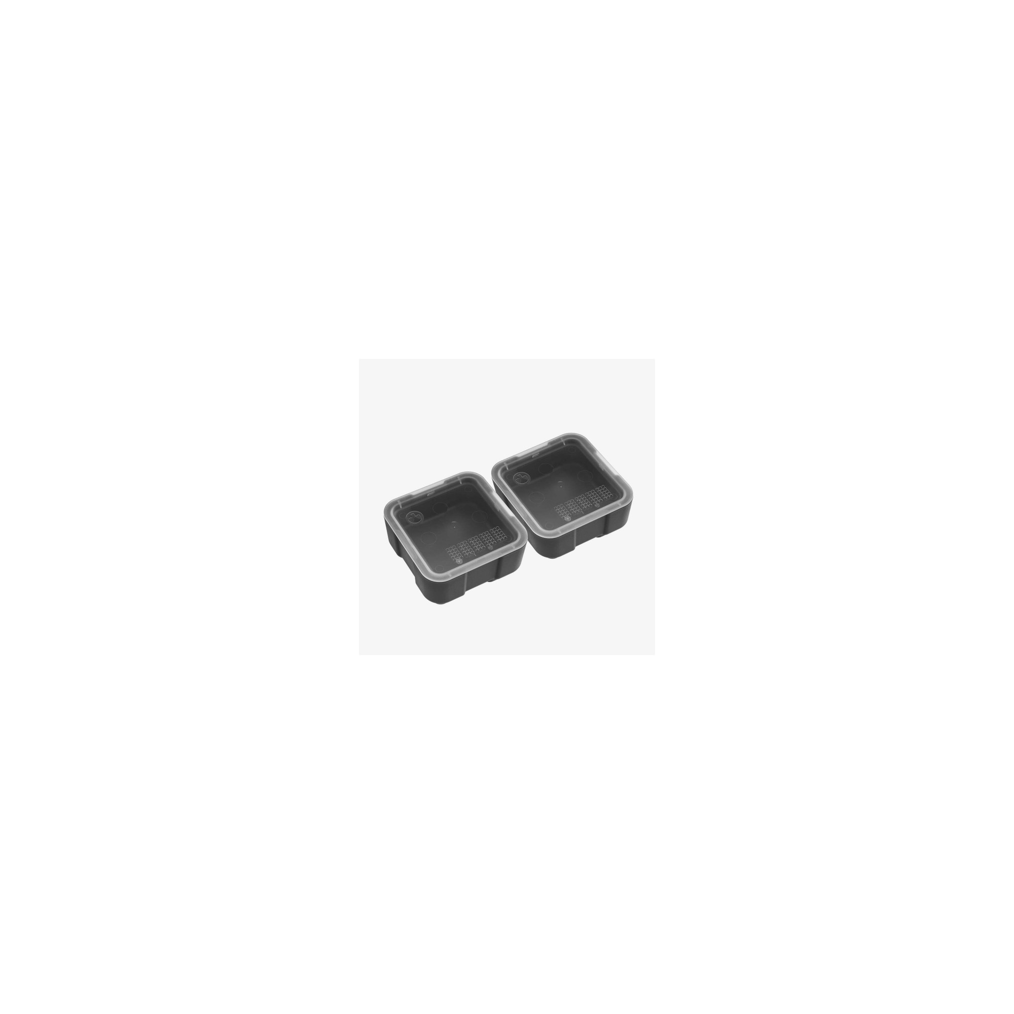 Magpul DAKA Bins 2x2 in black, two polymer bins with lids for the DAKA GRID Organizer