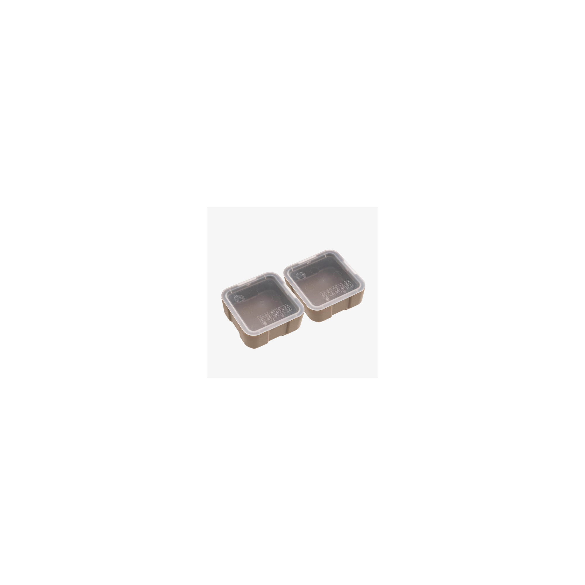 Magpul DAKA Bins 2x2 in flat dark earth, two polymer bins with lids for the DAKA GRID Organizer