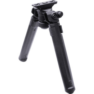 Magpul M-LOK Bipod in black, legs folded, side view