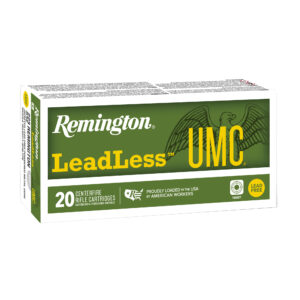Remington UMC Leadless 223 Remington 55 grain FMJ lead-free rifle ammunition, 20 round box