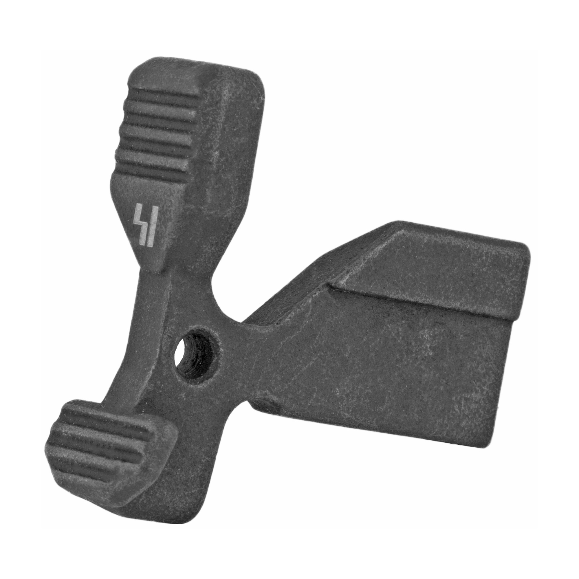 Strike Industries Enhanced Bolt Catch for AR-15 with wide paddle, case hardened steel, matte black
