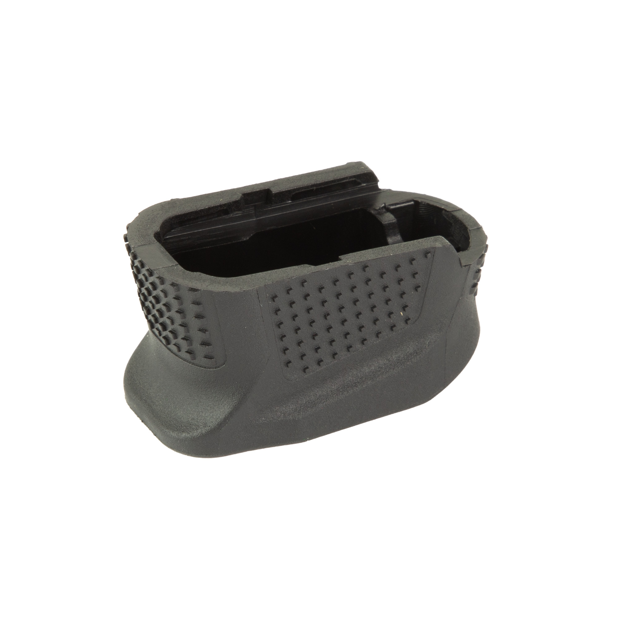 Strike Industries +2 enhanced magazine base plate for Glock 42 .380 magazines in black